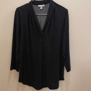 Charter club Polka dot top